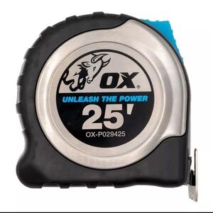 OX TOOLS Pro Stainless Steel 25-Foot Tape Measure with Magnetic Hook Heavy Duty